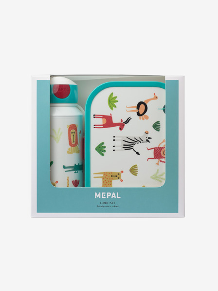 Mepal Modro-beli set za malico za otroke Mepal Campus Animal Friends