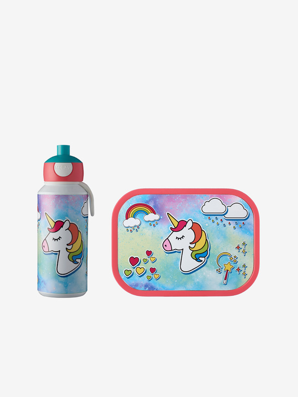 Mepal Mepal Campus Unicorn Svetlo modri set za malico za otroke