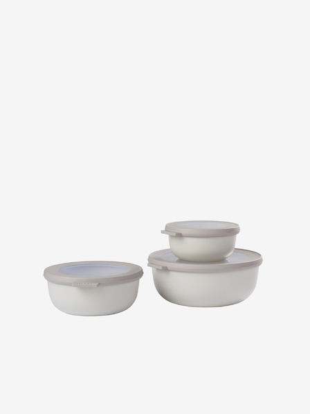 Mepal Set belih posod Mepal Cirqula Nordic White (3 kosi)