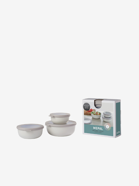 Mepal Set belih posod Mepal Cirqula Nordic White (3 kosi)