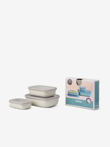 Mepal Komplet treh posod v sivi barvi Mepal Cirqula (500 + 1000 + 2000 ml)