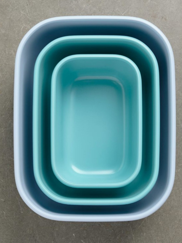 Mepal Komplet treh posod v sivi barvi Mepal Cirqula (500 + 1000 + 2000 ml)