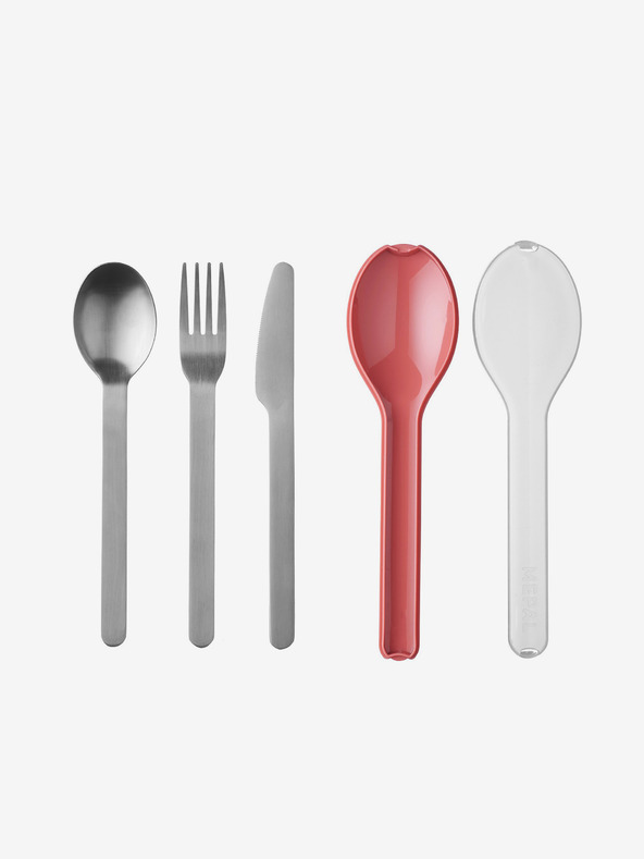 Mepal Mepal Ellipse potovalni jedilni pribor iz nerjavečega jekla v sivi barvi