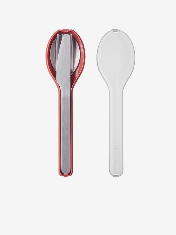 Mepal Mepal Ellipse potovalni jedilni pribor iz nerjavečega jekla v sivi barvi