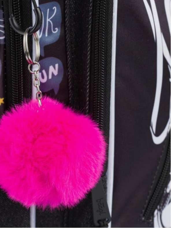 BAAGL  Črni kubični šolski nahrbtnik Sneakers Baagl