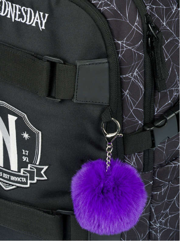 BAAGL  Črni šolski nahrbtnik Skate Wednesday Nevermore Baagl