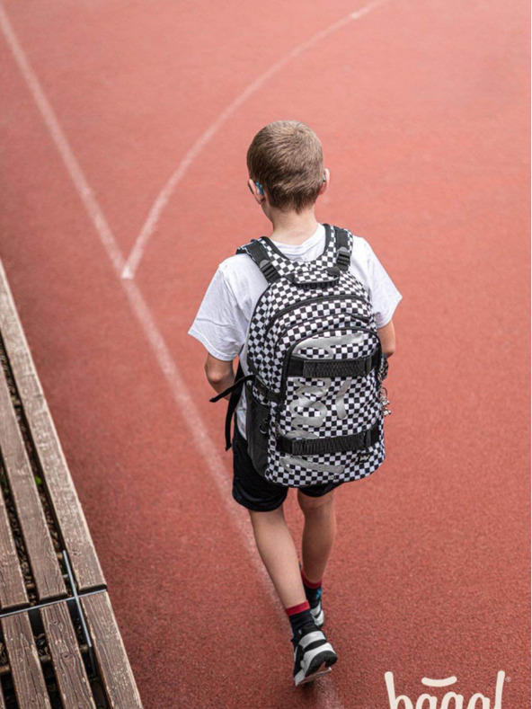 BAAGL  Črni šolski nahrbtnik Skate Ska Baagl