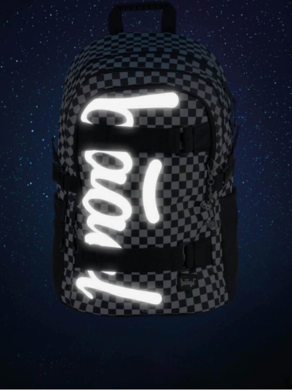 BAAGL  Črni šolski nahrbtnik Skate Ska Baagl