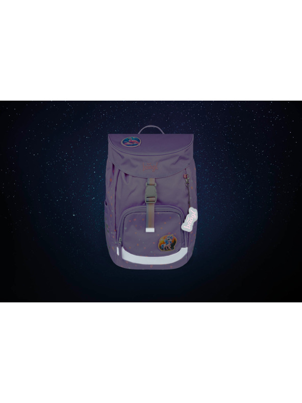 BAAGL  Vijolični šolski nahrbtnik Airy Pets Baagl