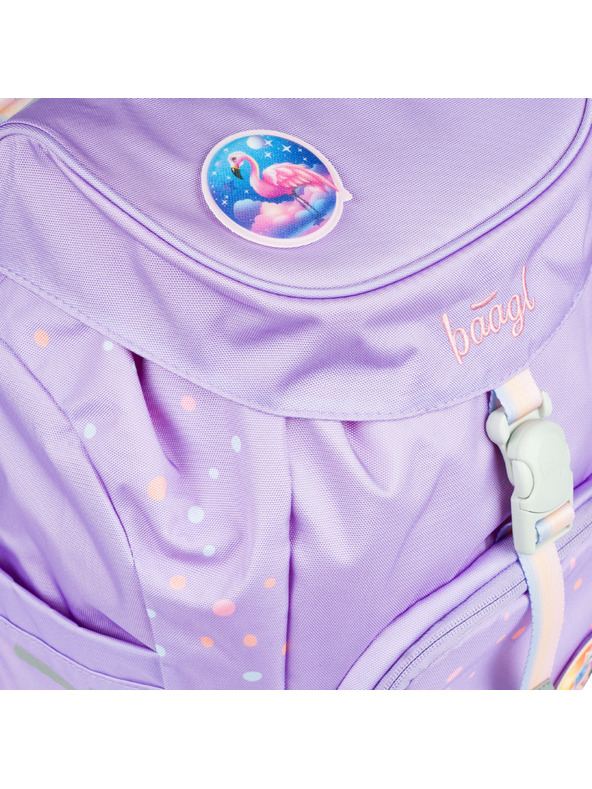 BAAGL  Vijolični šolski nahrbtnik Airy Pets Baagl