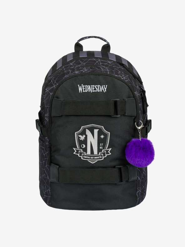 BAAGL  Black 3 SET Skate Wednesday Nevermore: nahrbtnik, peresnica, torba Baagl