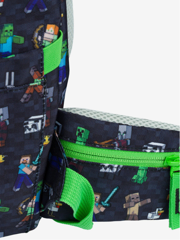 BAAGL  Modri šolski nahrbtnik Airy Minecraft Baagl