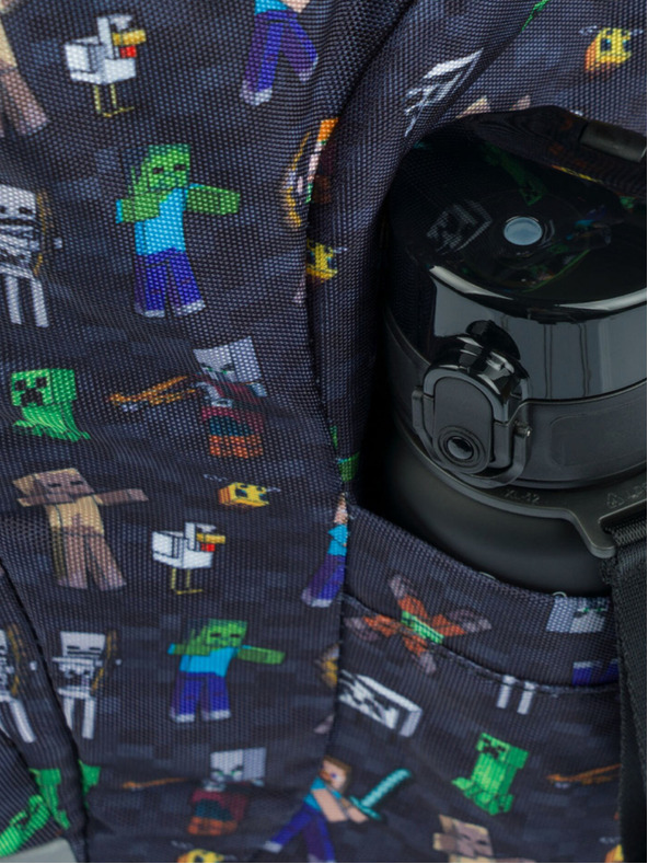 BAAGL  Modri šolski nahrbtnik Airy Minecraft Baagl