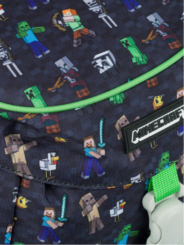 BAAGL  Modri šolski nahrbtnik Airy Minecraft Baagl