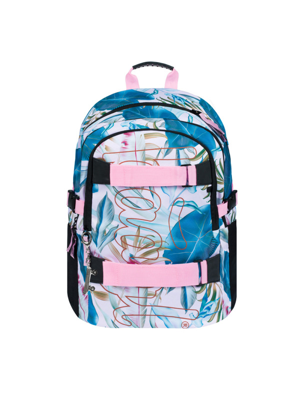 BAAGL  Vijolični šolski nahrbtnik Skate Leafs Baagl