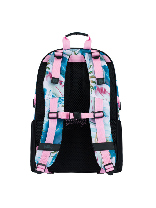 BAAGL  Vijolični šolski nahrbtnik Skate Leafs Baagl