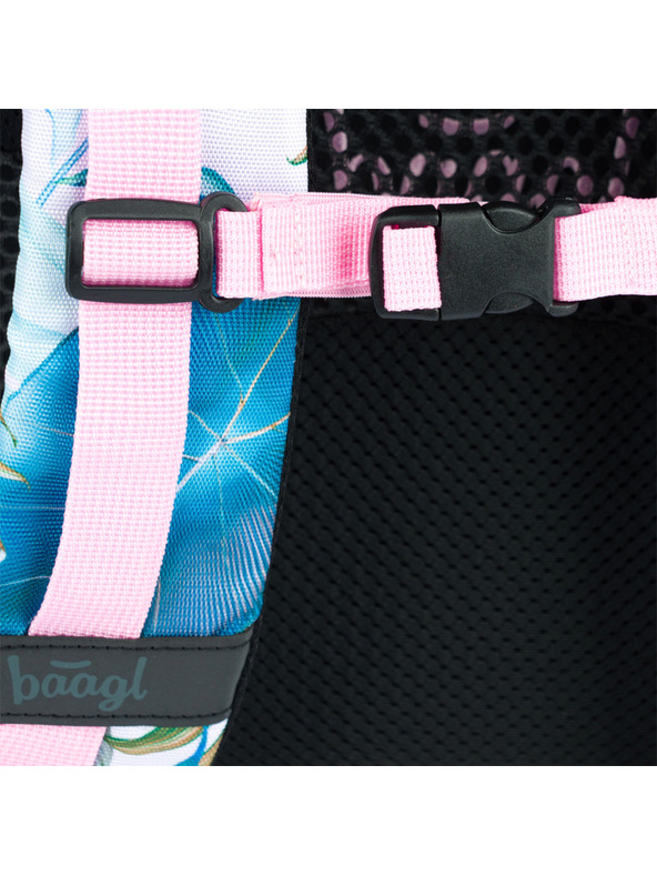 BAAGL  Vijolični šolski nahrbtnik Skate Leafs Baagl