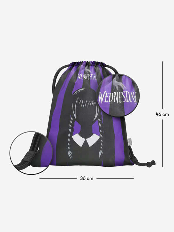 BAAGL  Black 3 SET Cubic Wednesday: nahrbtnik, peresnica in torba Baagl