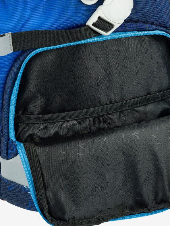 BAAGL  Modri šolski nahrbtnik Airy Motorno kolo Baagl