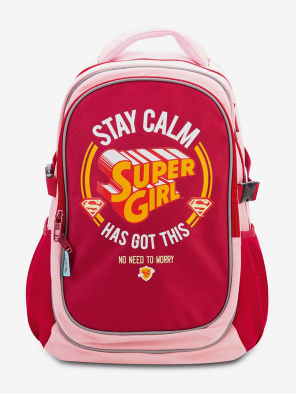 BAAGL  Šolski nahrbtnik Supergirl s pončem - STAY CALM