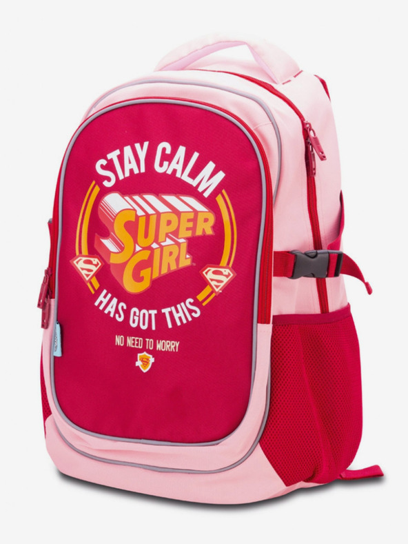 BAAGL  Šolski nahrbtnik Supergirl s pončem - STAY CALM