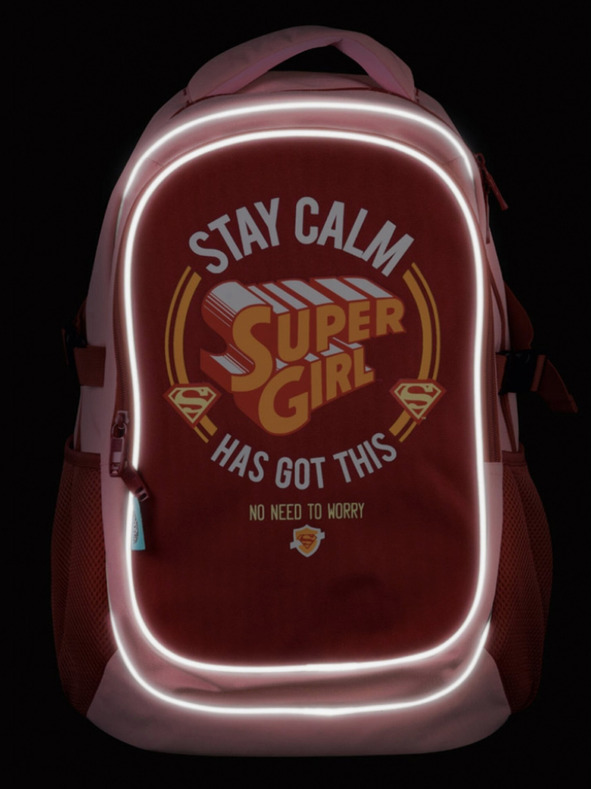 BAAGL  Šolski nahrbtnik Supergirl s pončem - STAY CALM