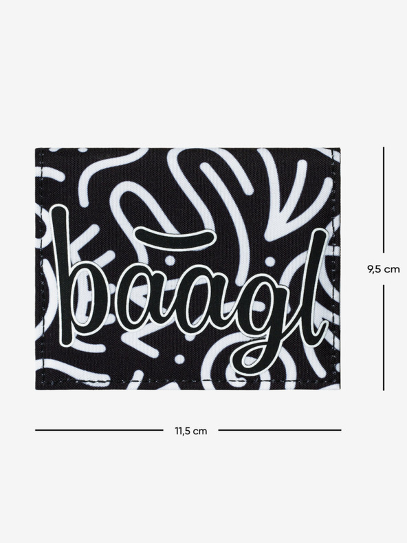 BAAGL  Črna študentska denarnica Baagl Element