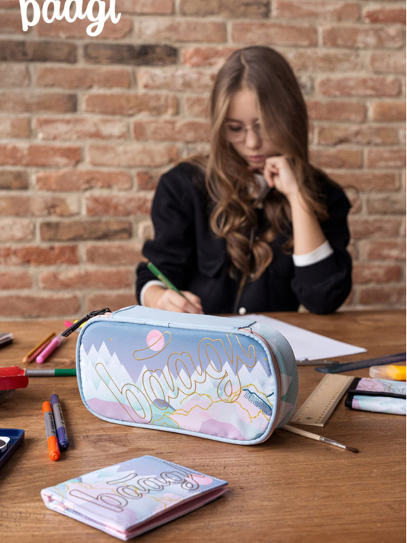 BAAGL  Študentska denarnica Baagl Moon Grey