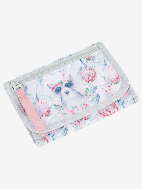 BAAGL  Bela denarnica za vratu Baagl Raccoon