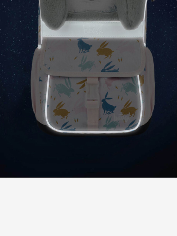 BAAGL  Bež 3 SET Zippy Bunny: aktovka, svinčnik, torba Baagl