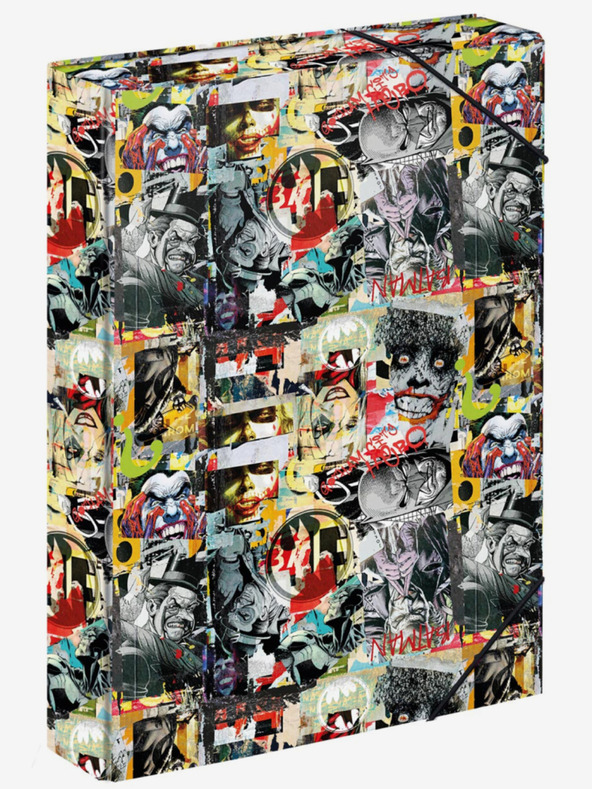 BAAGL  Črna šolska platnica za zvezek A4 Jumbo Batman Comics Baagl