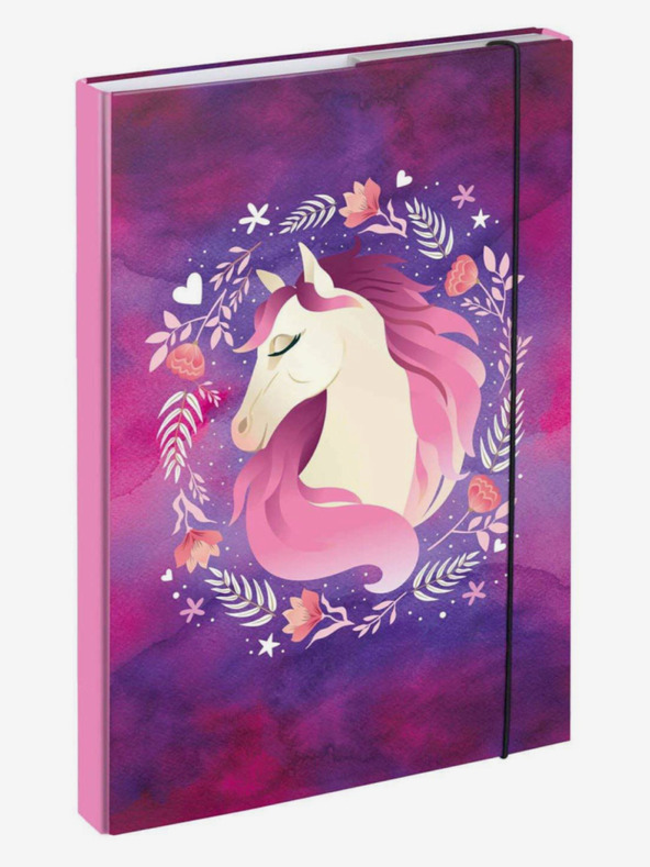 BAAGL  Vijolični ovitki za šolske zvezke A4 Horse Baagl