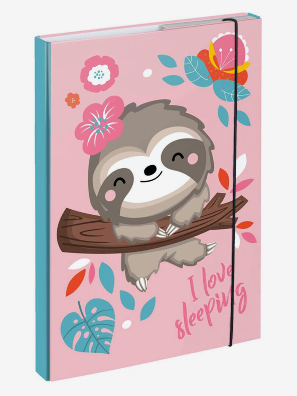 BAAGL  Roza mape za šolske zvezke A4 Lenivec Baagl