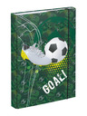 BAAGL  Zelena platnica za šolski zvezek A5 Nogomet Baagl