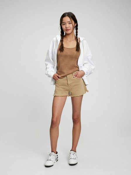 GAP Detské khaki kraťasy Sky High Rise GAP