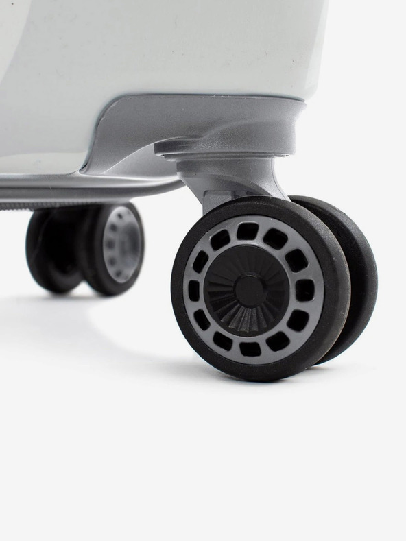 Heys Komplet treh belih kovčkov Heys White Camo S, M, L