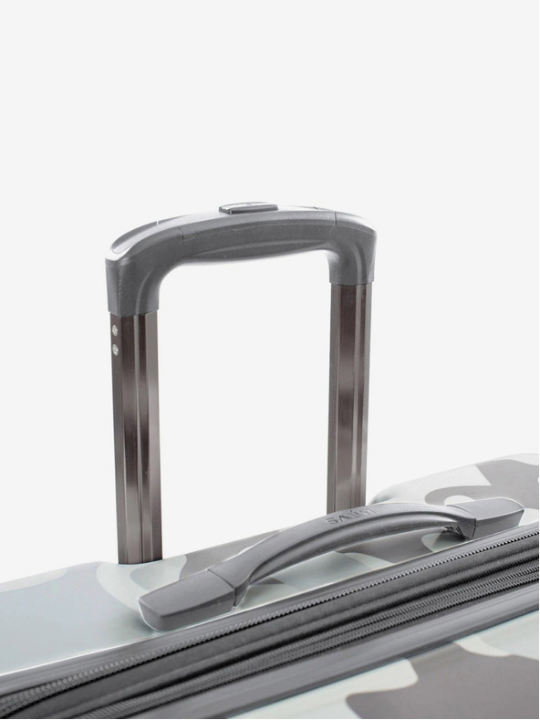 Heys Komplet treh belih kovčkov Heys White Camo S, M, L