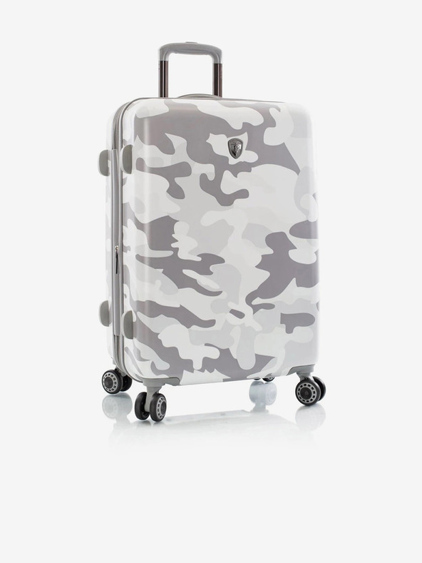 Heys Komplet treh belih kovčkov Heys White Camo S, M, L