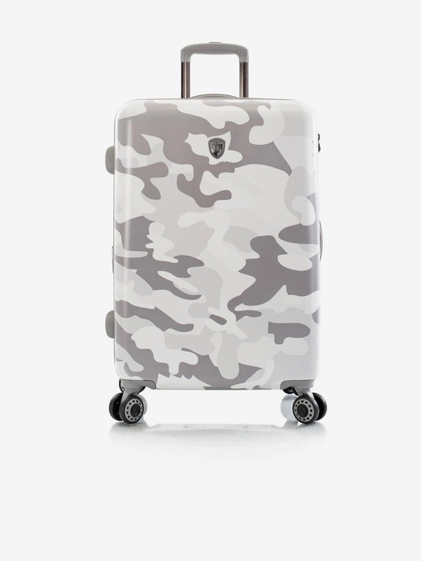 Heys Komplet treh belih kovčkov Heys White Camo S, M, L