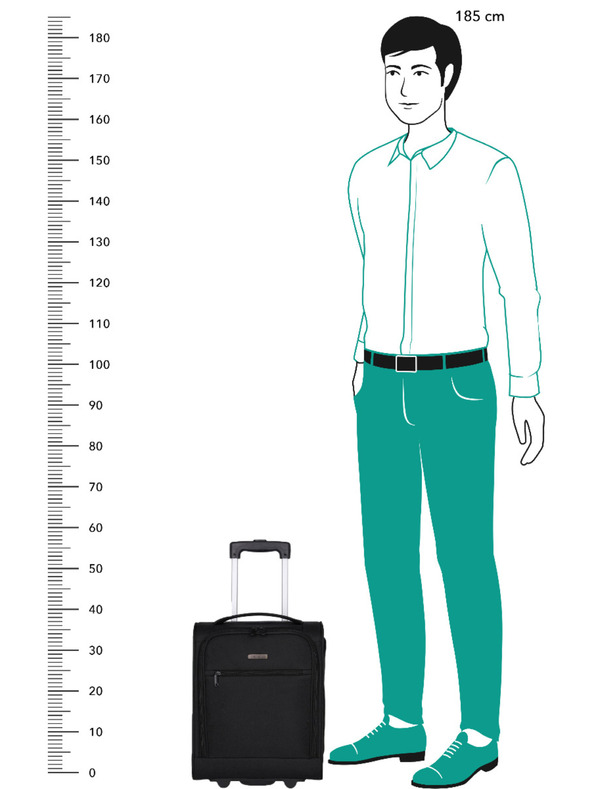 Travelite Potovalni kovček Travelite Cabin 2w Underseater Black