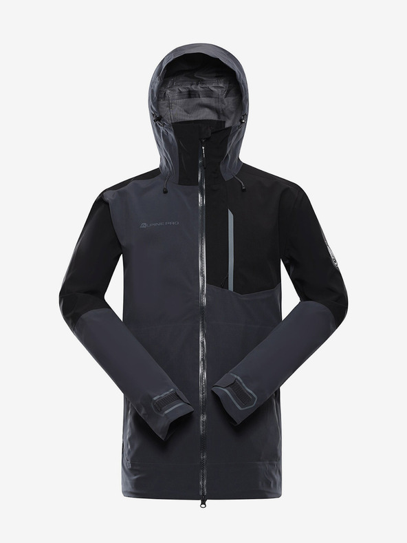 ALPINE PRO Temno siva moška športna jakna ALPINE PRO Gor
