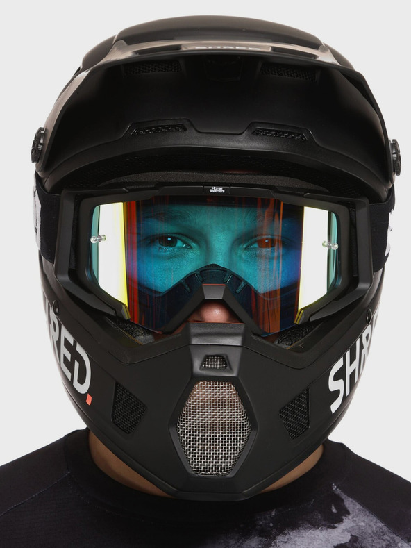 Horsefeathers MTB očala Patriot - black/mirror green HORSEFEATHERS