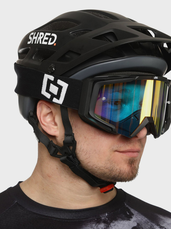 Horsefeathers MTB očala Patriot - black/mirror green HORSEFEATHERS