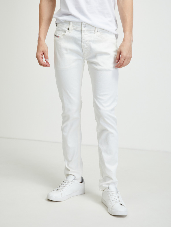 Diesel Bele moške kavbojke ozkega kroja Diesel Thommer