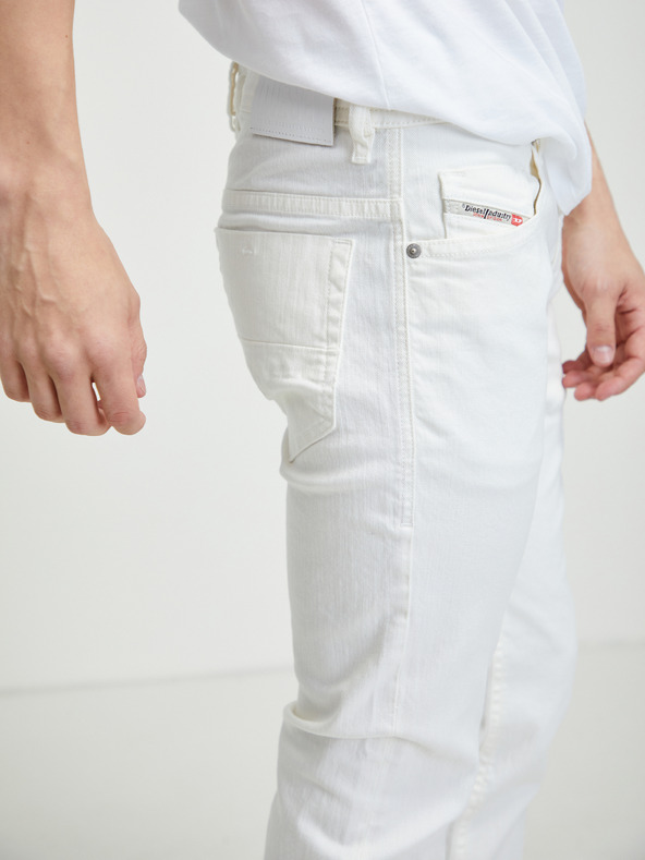 Diesel Bele moške kavbojke ozkega kroja Diesel Thommer