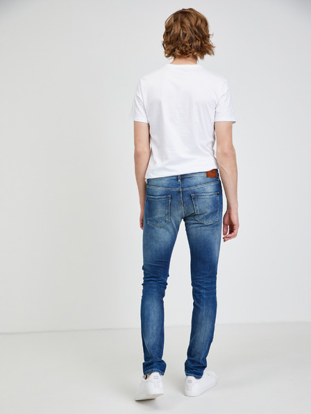 Pepe Jeans Temno modre moške kavbojke ozkega kroja Pepe Jeans Stanley