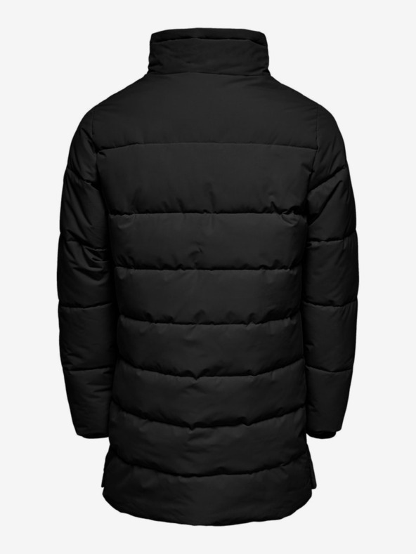 ONLY & SONS Črn moški prešiti zimski plašč ONLY & SONS Carl