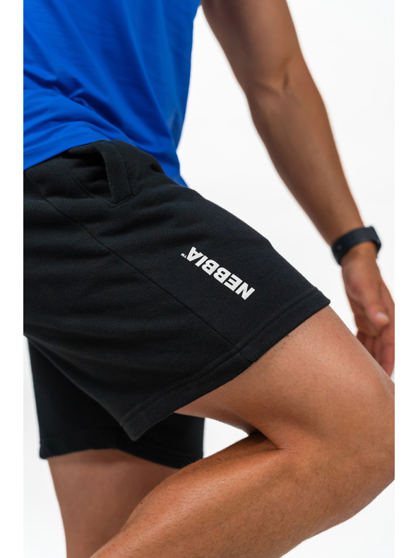 Nebbia Kratke hlače sproščenega kroja MAXIMUM 336 M,črna