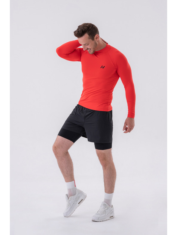 Nebbia Dvoslojne kratke hlače z mobilnimi žepi 318 M,siva