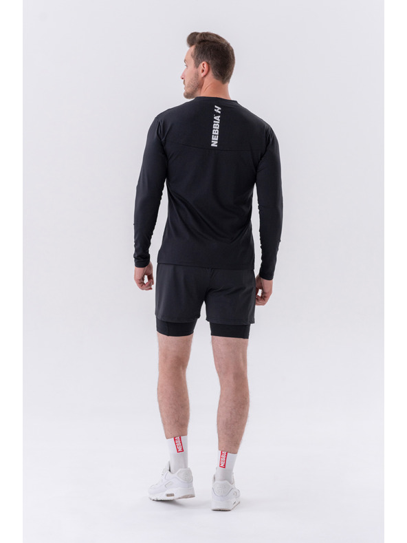 Nebbia Dvoslojne kratke hlače z mobilnimi žepi 318 M,siva